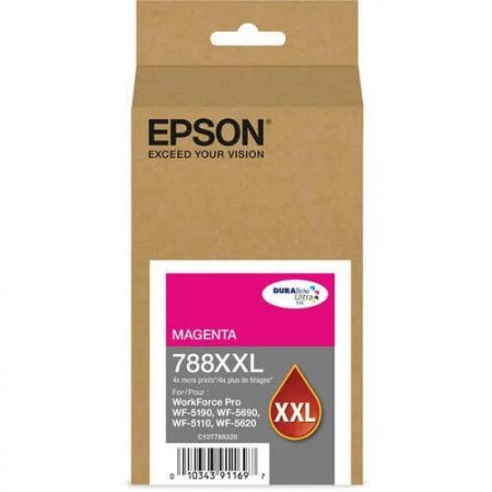 Cartucho de Tinta Epson T788XXL Magenta para WF 5190 e WF 5690