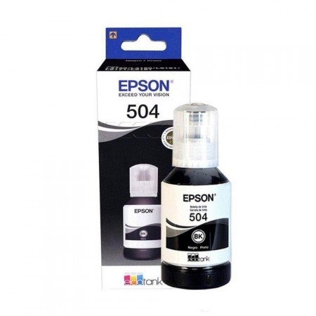 Refil de Tinta Epson T504 Preto para L6161 L6191