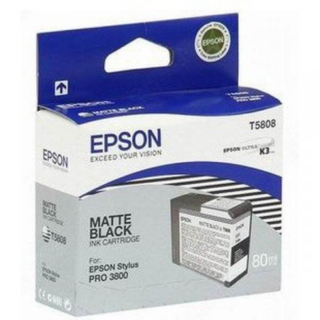 Cartucho Epson T5808 Matte Black K3 p/ Stylus Pro SP 3880