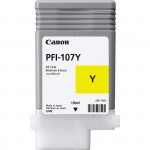 Cartucho Plotter Canon PFI 107 Y Amarelo No Estado
