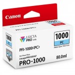 Cartucho de Tinta Canon PFI 1000 PC Photo Ciano 80ml