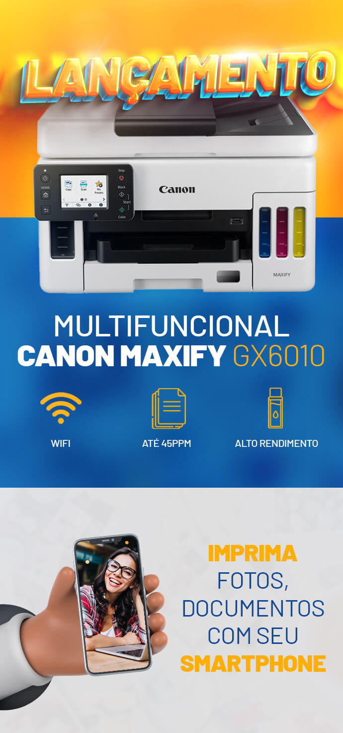 Impressora Multifuncional Canon Maxify GX6010