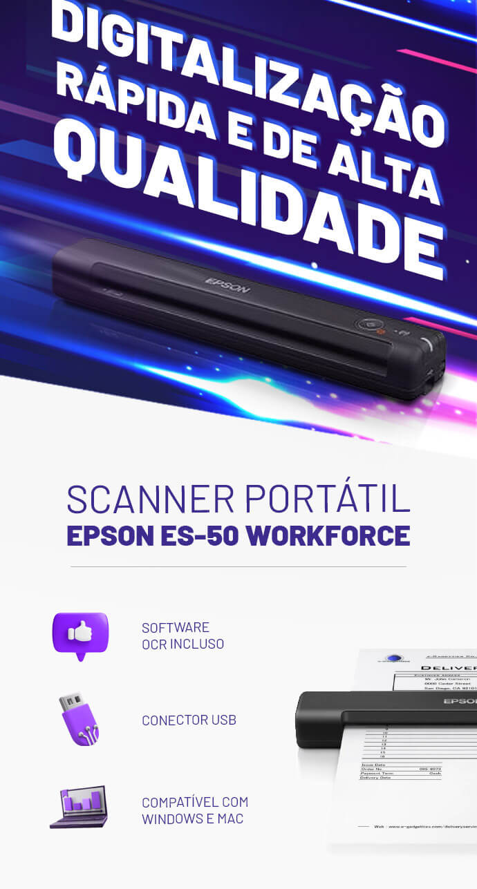 Scanner Portátil Epson ES-50 WorkForce